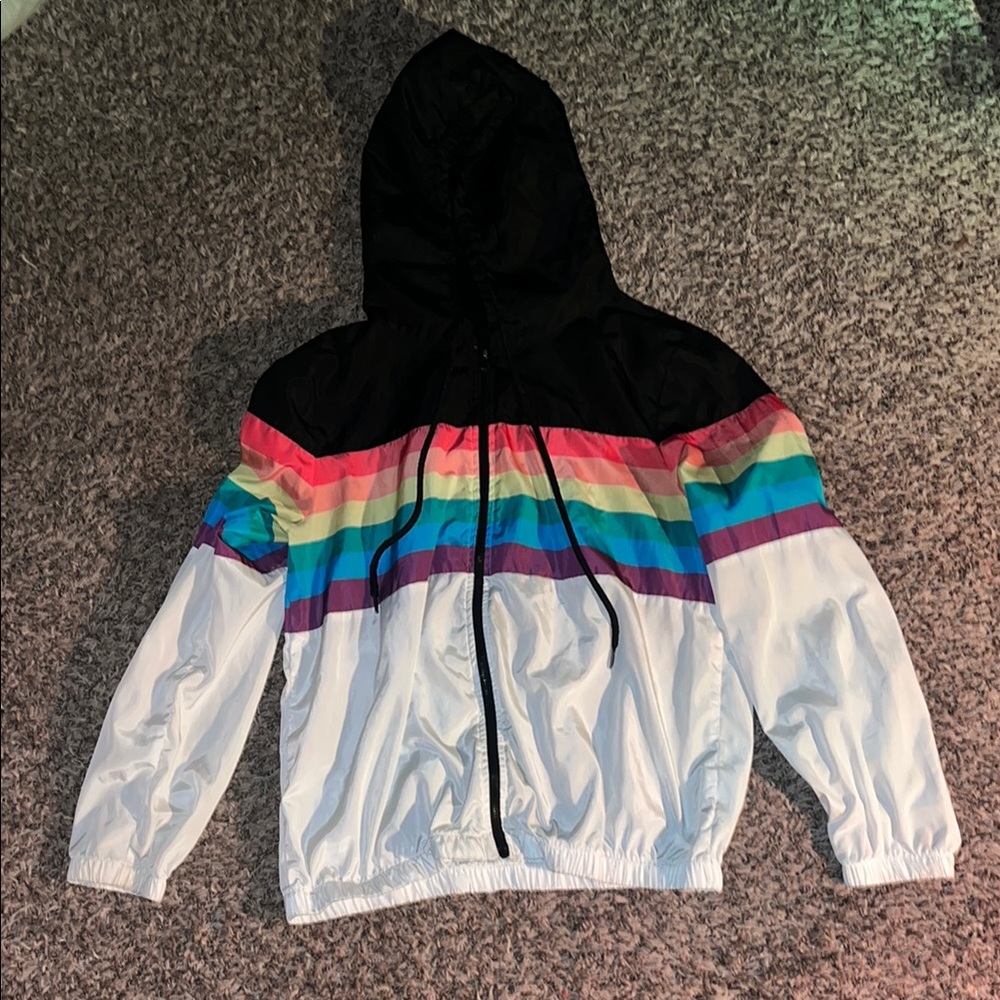 Kids Rainbow Striped Jacket